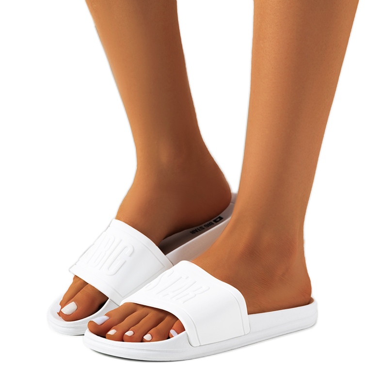 Bijele ženske Big Star DD274A268 papuče bijela