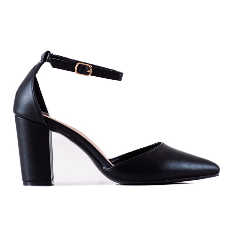 Seastar Crne pumpice s kopčom crno