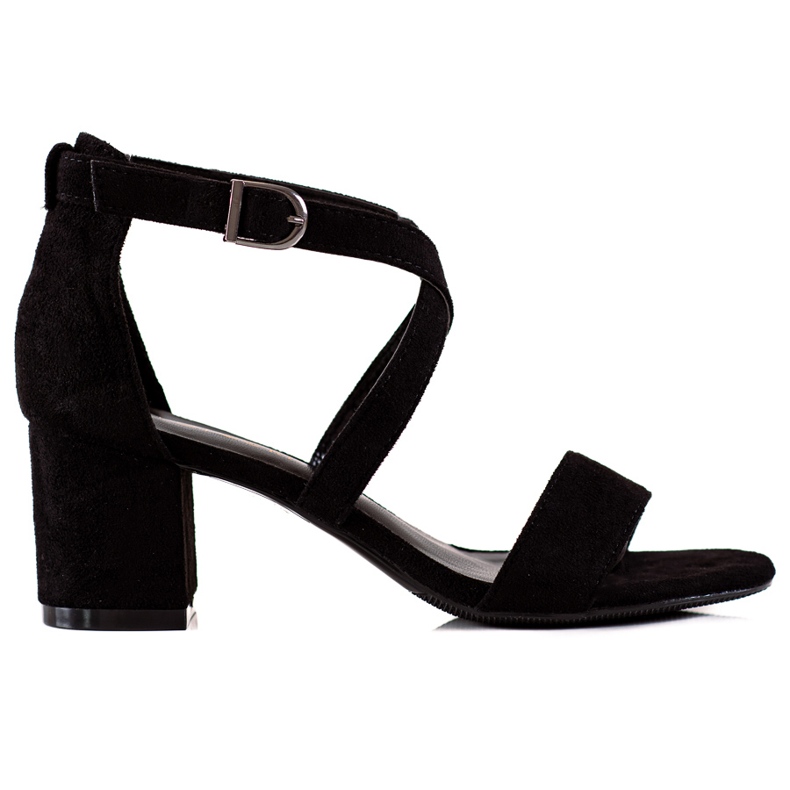 W. Potocki Sandale na štikle Potocki crno