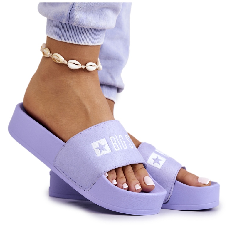 Gumene papuče Big Star JJ274A265 Violet ljubičasta
