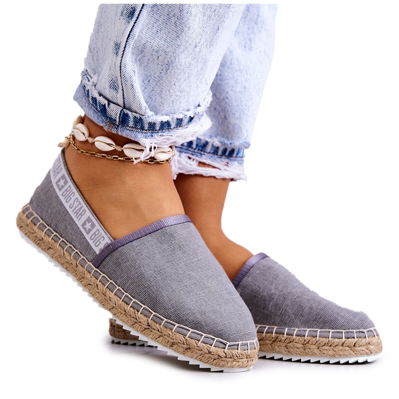Slip-on espadrile Big Star JJ274876 Siva
