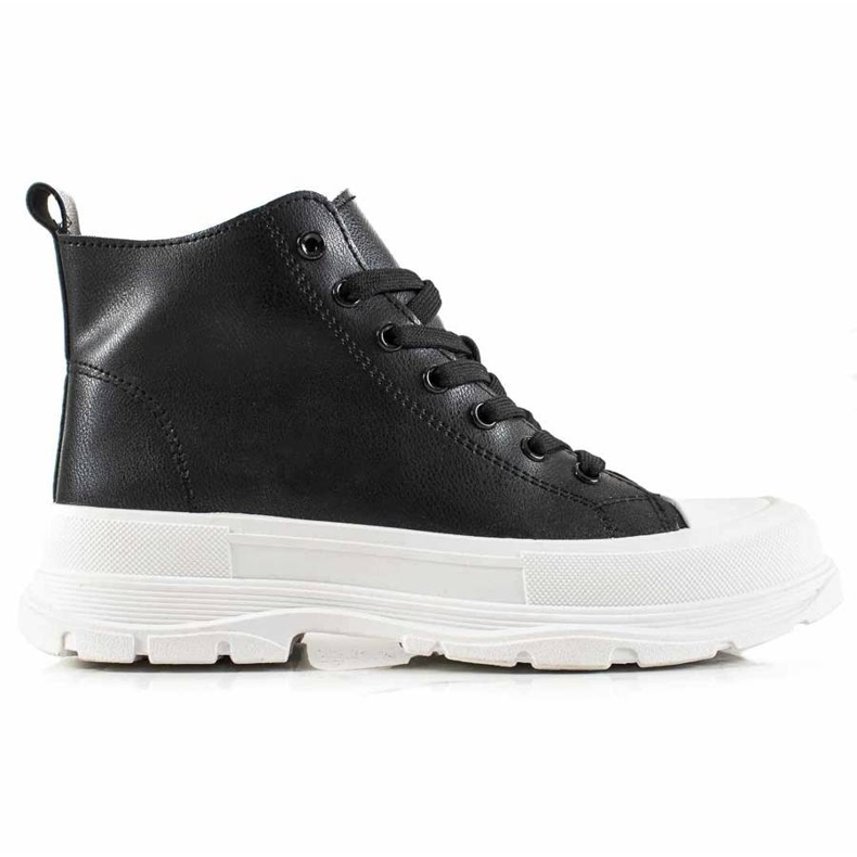 TRENDI Visoke crne tenisice crno