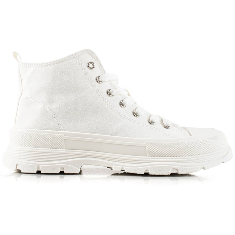 TRENDI Udobne tenisice na platformi bijela