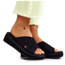 Ženske papuče Big Star JJ274721 crne crna