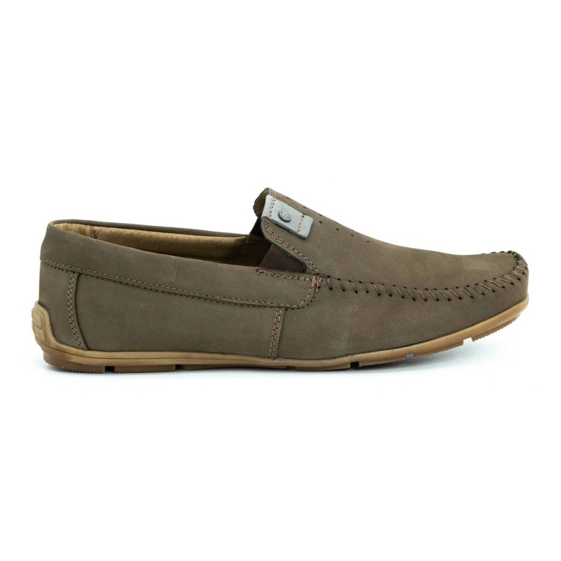 Olivier Smeđe muške kožne mokasinke 937MA smeđa
