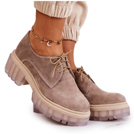 Modne antilop mokasine bež Lauriss