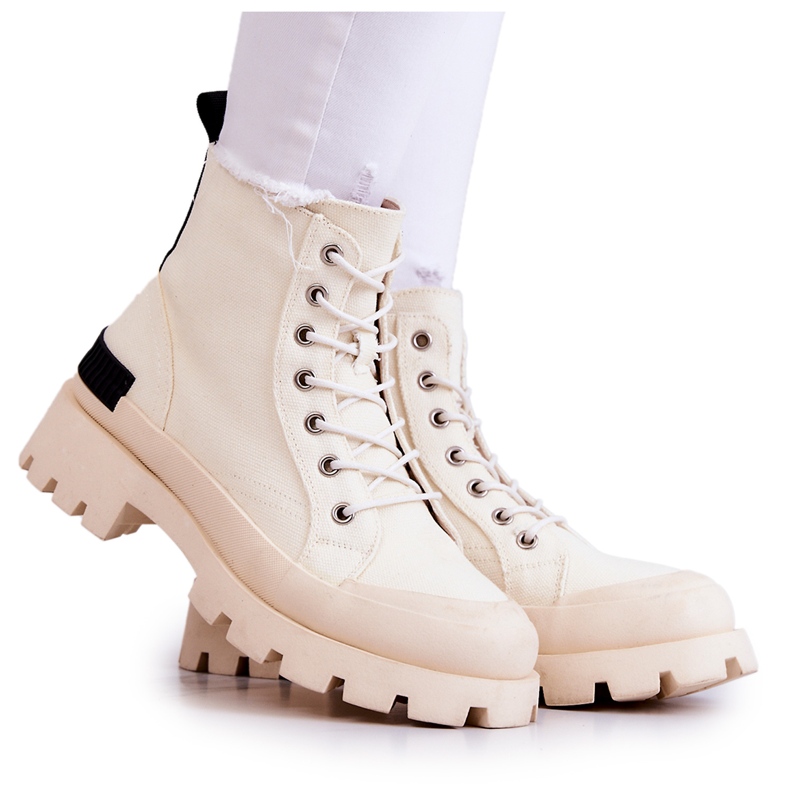 S.Barski Ženske tenisice, čizme, Larina svijetlo bež