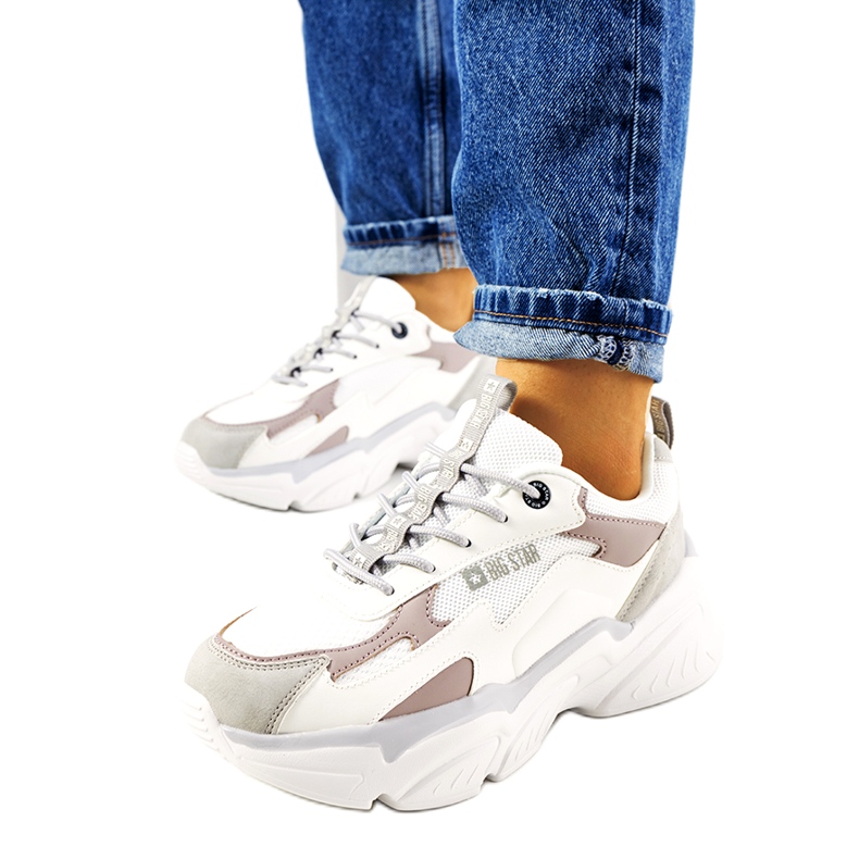 Ženske tenisice Big Star HH274255 bež bijela