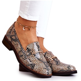 Ženske mokasine Laura Messi 2307 bež-crne crna