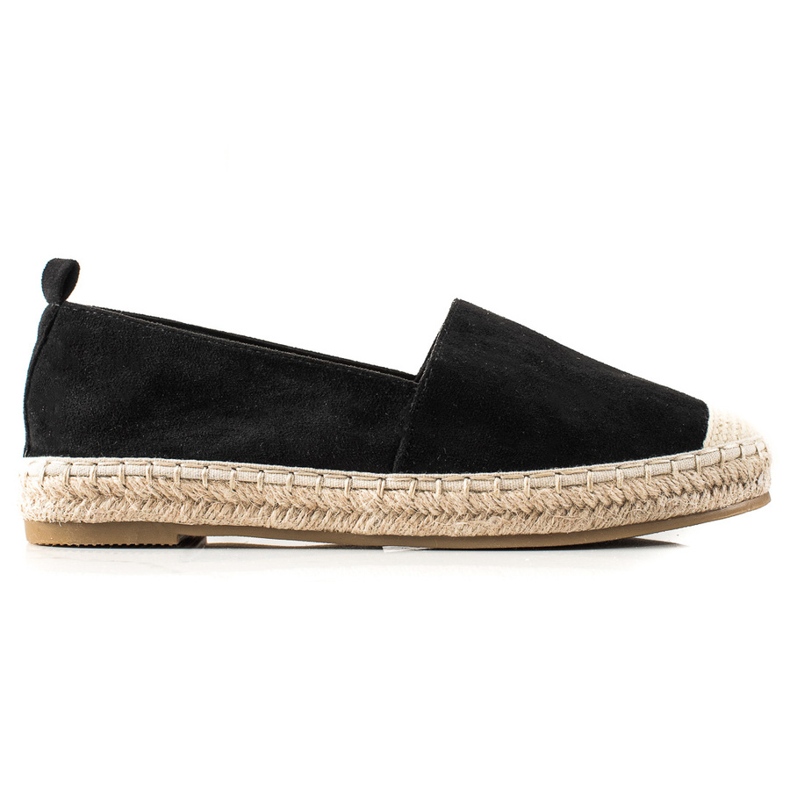 Bestelle Espadrile od crne antilopa crno