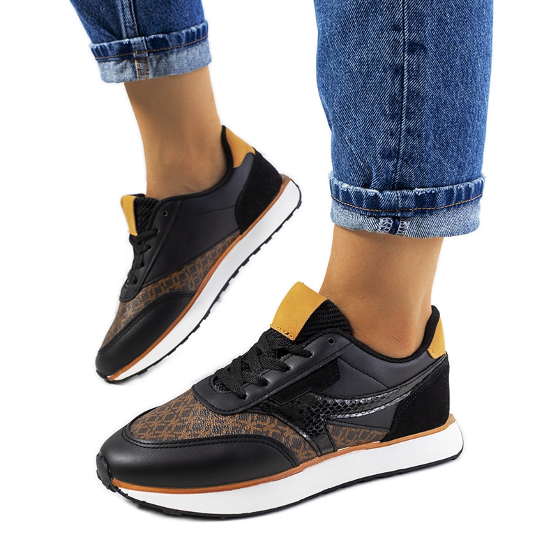 Crne ženske tenisice Chiara smeđa