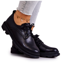 S.Barski Ženske klasične Oxford cipele crne Colton crna