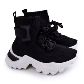 FR1 Dječje sportske cipele High Sock Black Nickie crna