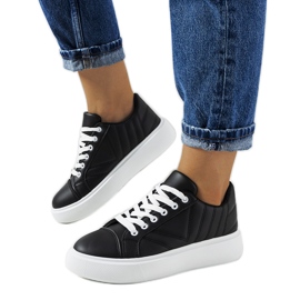 Crne tenisice s debelim Matthew potplatima crna