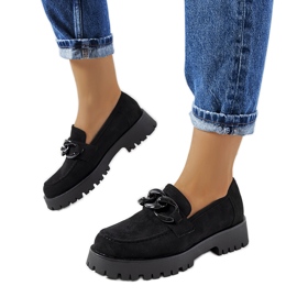 Crne cipele na debelom Nelis potplatu crna