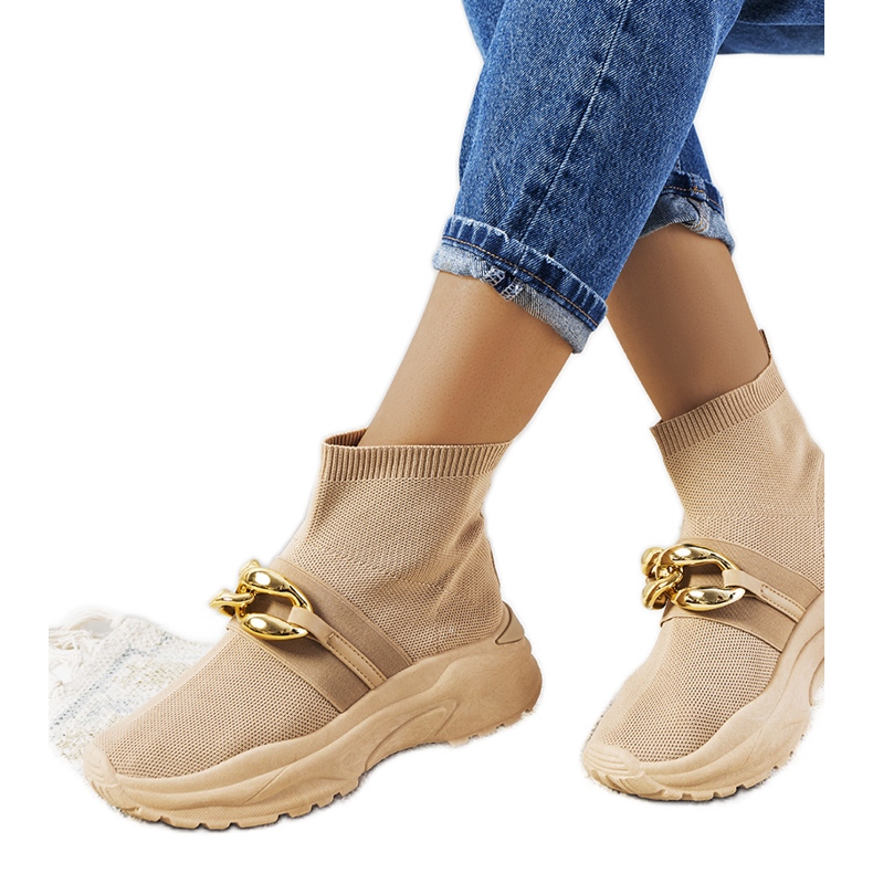 Smeđe visoke tenisice smeđa