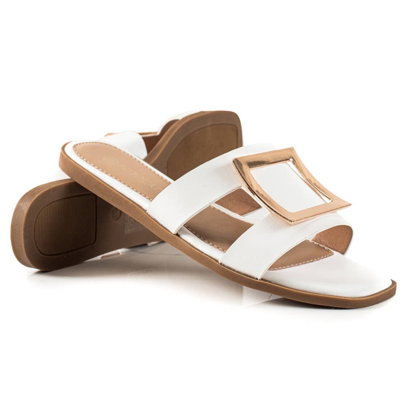 W. Potocki Elegantne papuče Potocki bijela