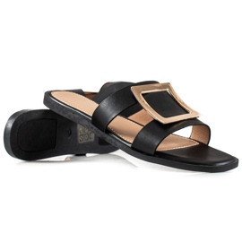 W. Potocki Elegantne Potocki papuče crna