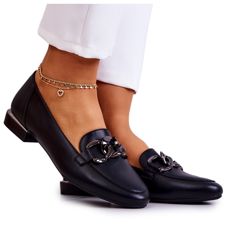 Ženske mokasinke Sergio Leone MK739 crne crno