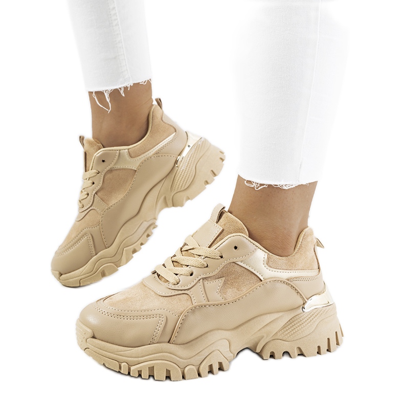 Livorno ženske smeđe tenisice smeđa