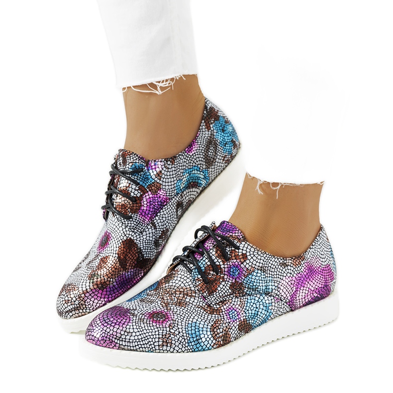 Šarene ženske metalne cipele raznobojna