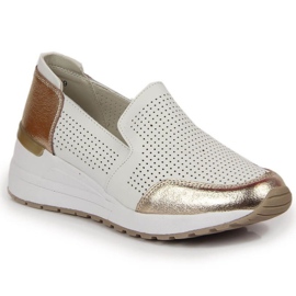 Kožne ažurne tenisice Filippo W PAW333B bijele bijela