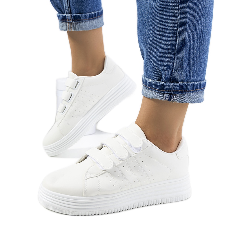 Bijele tenisice na platformi Nizza bijela