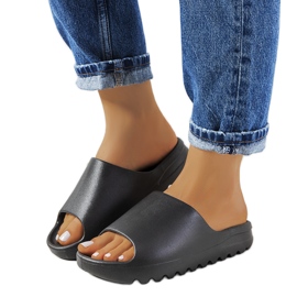 Christinia crne gumene papuče crno