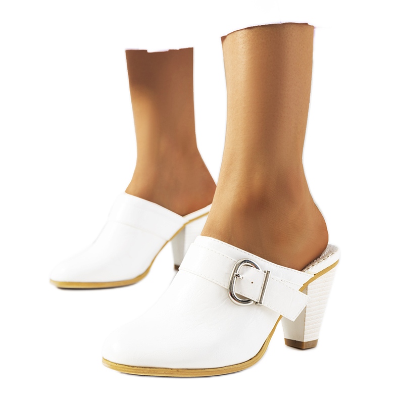 Bijele Gralow visoke potpetice bijela