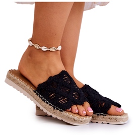 Lagane ženske crne Polly papuče crna