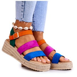 FS1 Ženske antilop sandale s kopčom u boji Corestra višebojan