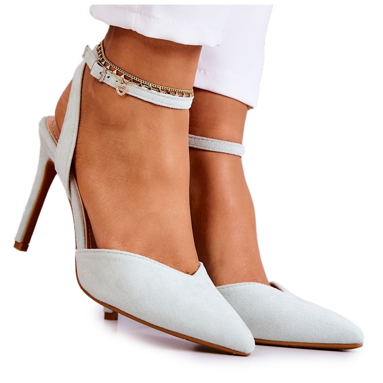 Suede pete s kopčom svijetlozelena Kharen