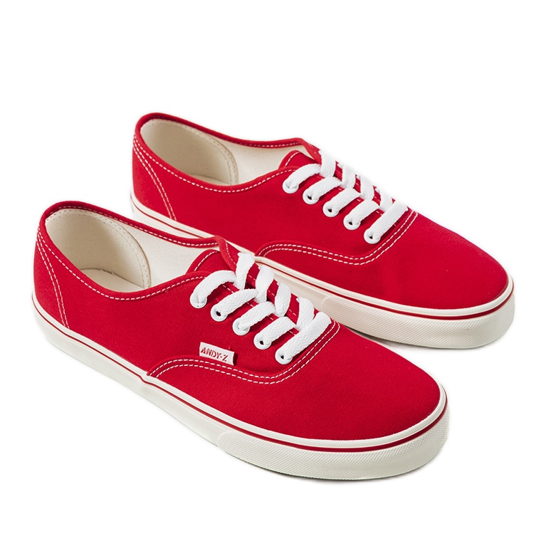 Muške crvene tenisice od lana crvena