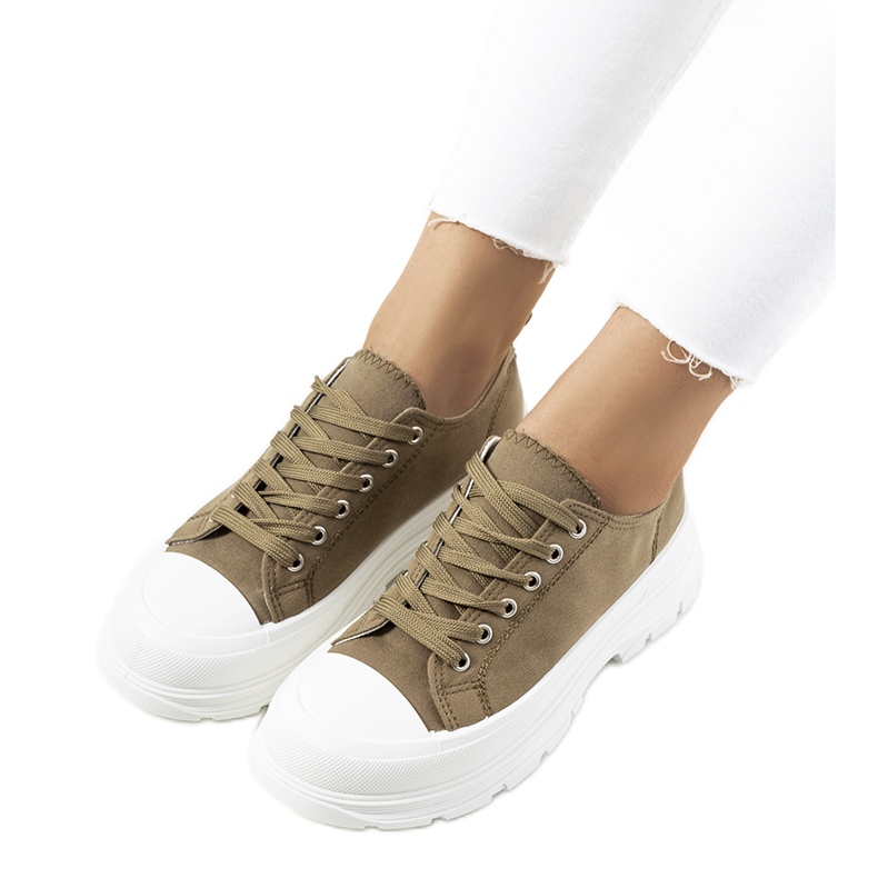 Zelene tenisice s debelim Prenzel potplatom zelena