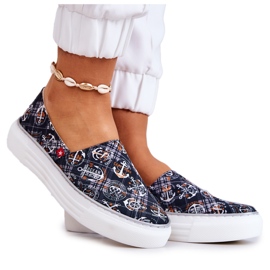 Ženske tenisice slip on Memory Foam Big Star JJ276012 crne crna