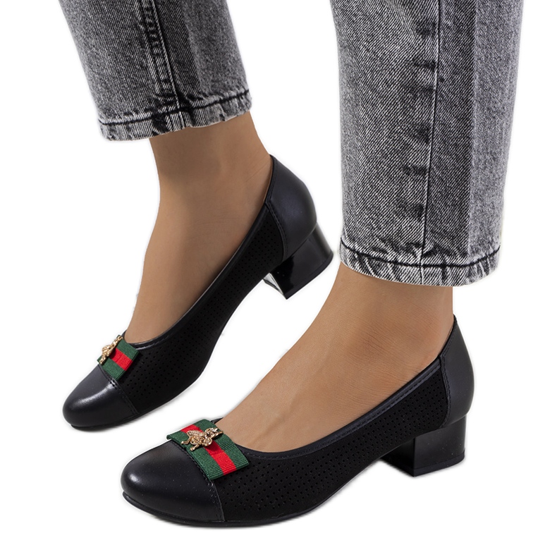 Crne ažurne Seema cipele crno