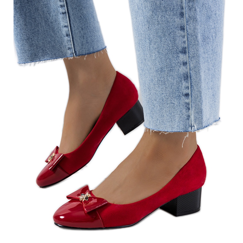 Sharona ženske crvene pumpice crvena