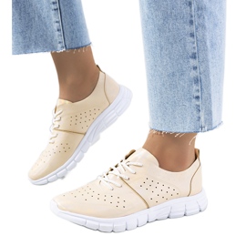 Holografske tenisice Enid Gold bež zlatni