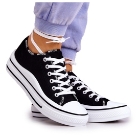 S.Barski Ženske crne menifee vezane tenisice crna