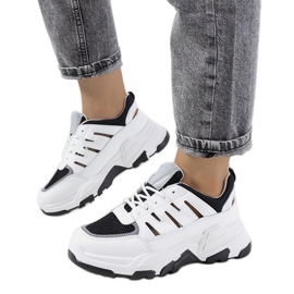 Bijele tenisice s izrezima od Heck bijela crna