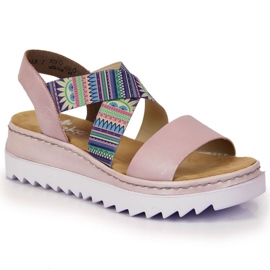 Rieker W RKR533 ljubičaste gumene sandale ljubičasta