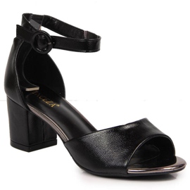 Crne sandale na post Vinceza W JAN96A crna