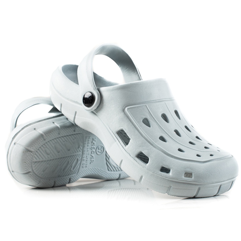 TRENDI Svijetlosive papuče siva