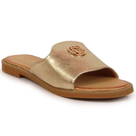 Zlatne papuče s ornamentom Filippo W PAW344B zlatni