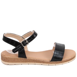 Mervat Crne ženske sandale crno