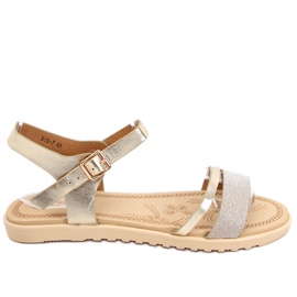 Tenda Gold ženske sandale zlatni