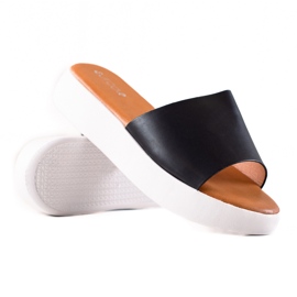 Encor Crne papuče na platformi crno