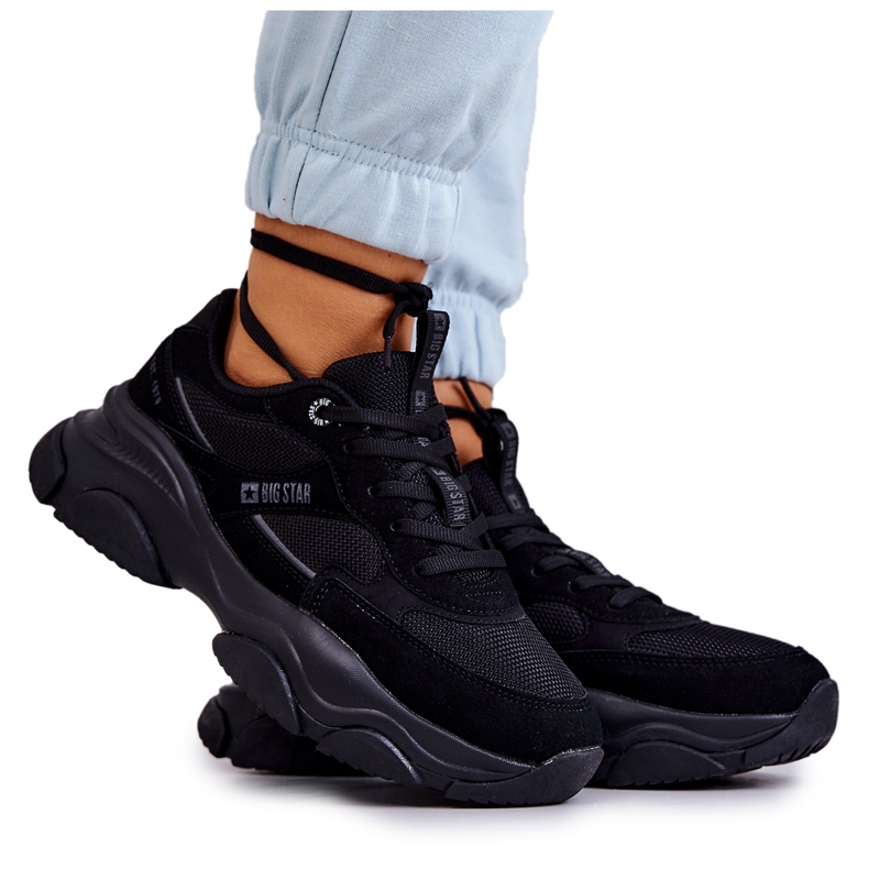 Ženske tenisice Sportske cipele Big Star JJ274578 Crna crno