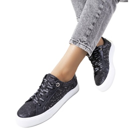 Kramer crne sjajne tenisice crna