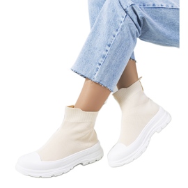 Bež tenisice Miki gležanj